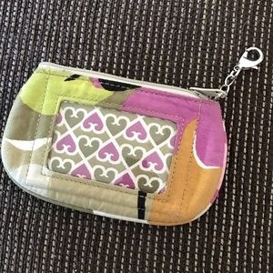 Vera Bradley clip coin wallet